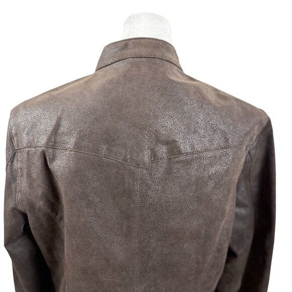 Brown Suede Moto Jacket - Picture 7 of 7
